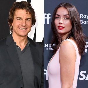 Ana de Armas and Tom Cruise