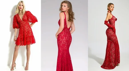 Red Lace Dresses That Slay, Sizzle & Snap Necks