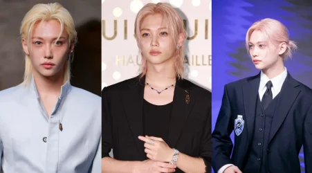 Felix Stray Kids Shocks Fans With the Iconic Orange Blush Trend
